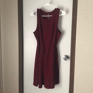 Burgundy dress